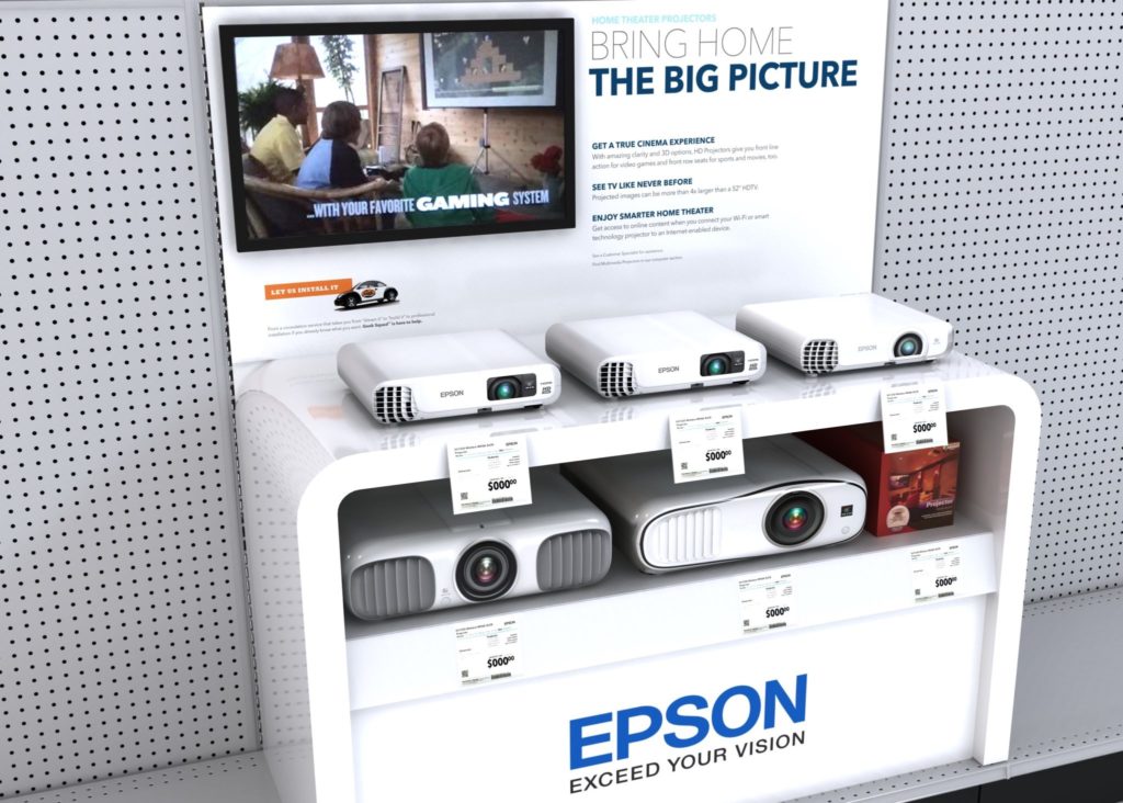 Epson Retail Display With Digital Signage