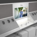 Tile Retail Display with Digital Signage