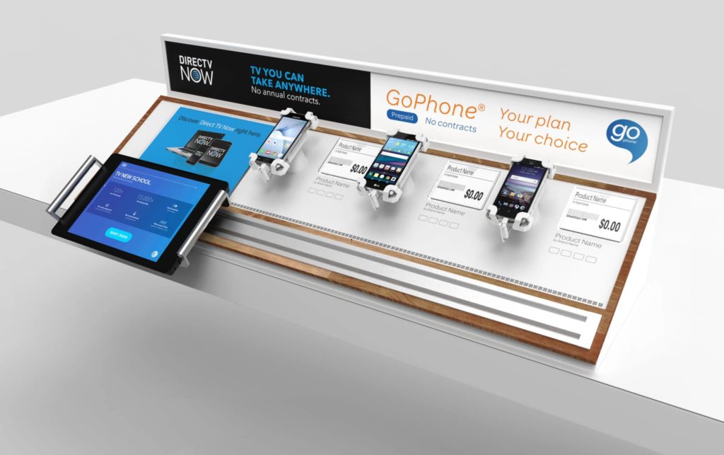 ATT Retail Display With Digital Signage