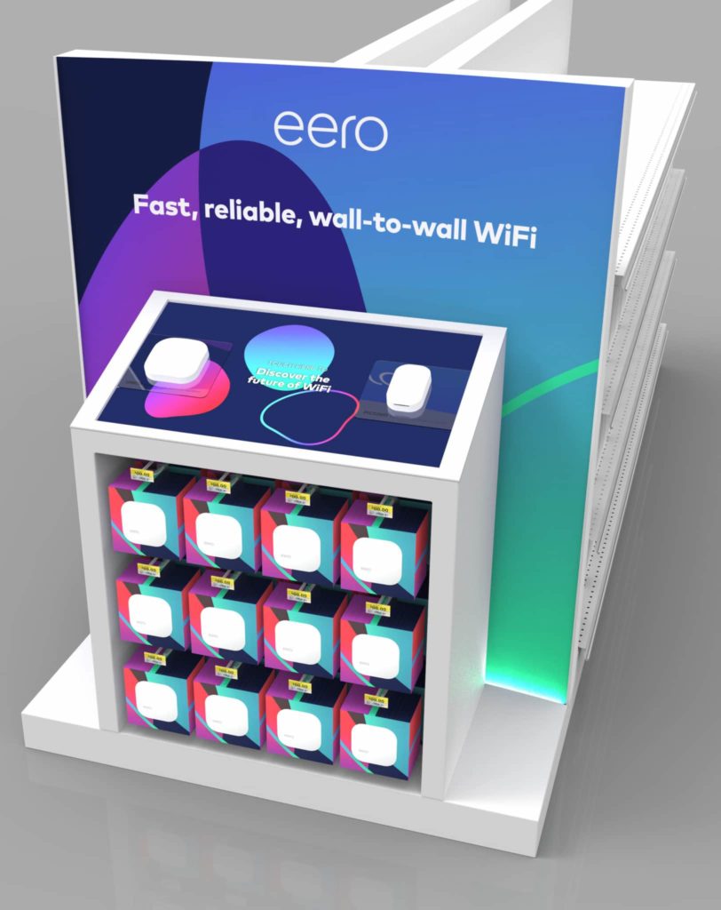 Eero Retail Display With Digital Signage